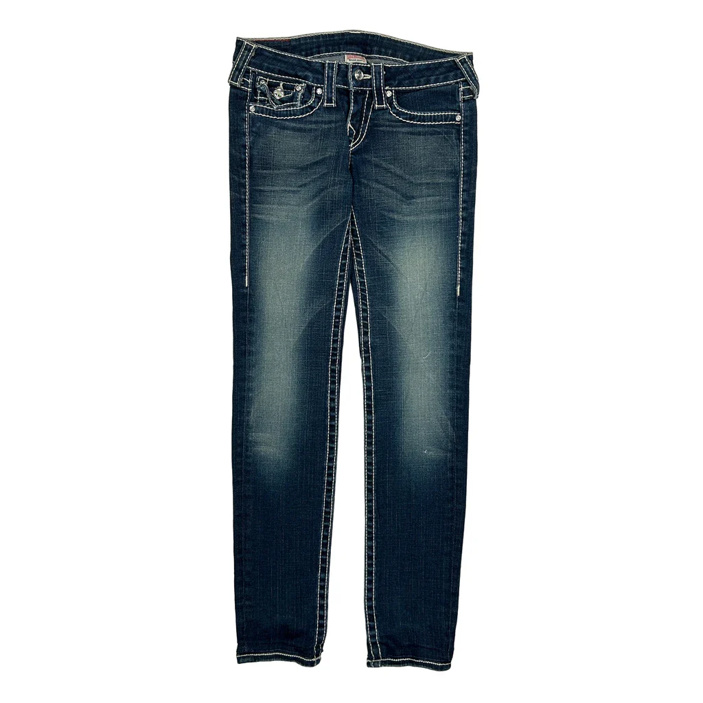 True Religion Skinny Jeans - 26W UK 4 Dark Wash Denim - Image 2