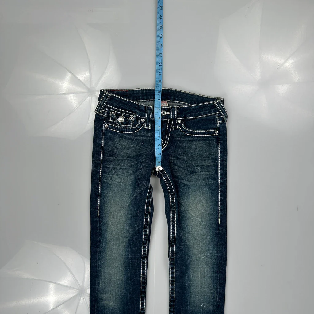 True Religion Skinny Jeans - 26W UK 4 Dark Wash Denim - Image 4