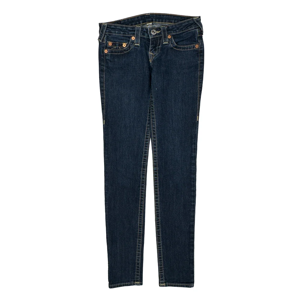 True Religion Skinny Jeans - 28W UK 6 Dark Wash Denim - Image 2