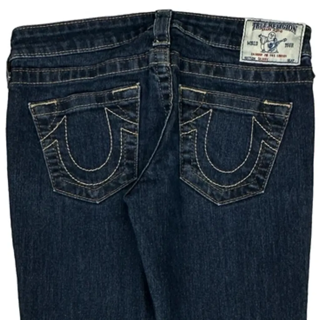 True Religion Skinny Jeans - 28W UK 6 Dark Wash Denim - Image 7