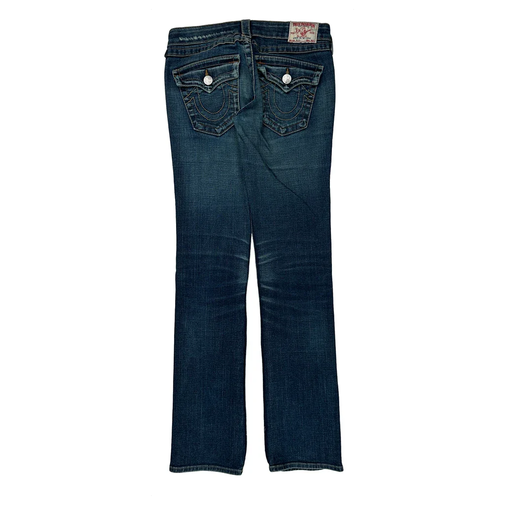 True Religion Slim Fit Jeans - 28W US 2 Dark Wash Denim