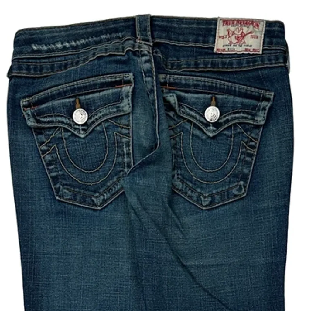 True Religion Slim Fit Jeans - 28W US 2 Dark Wash Denim - Image 8