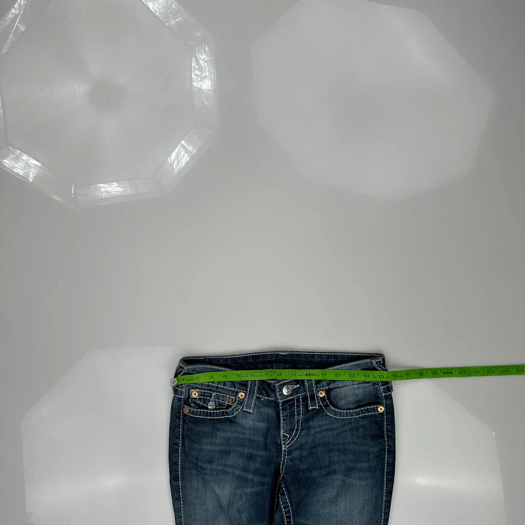 True Religion Skinny Jeans - 28W US 2 Dark Wash Denim - Image 3