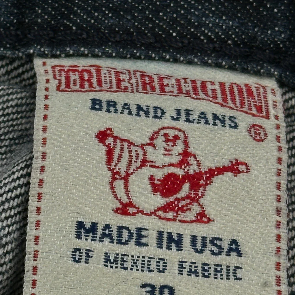 True Religion Boot Cut Jeans - 30W US 6 Dark Wash Denim - Image 6