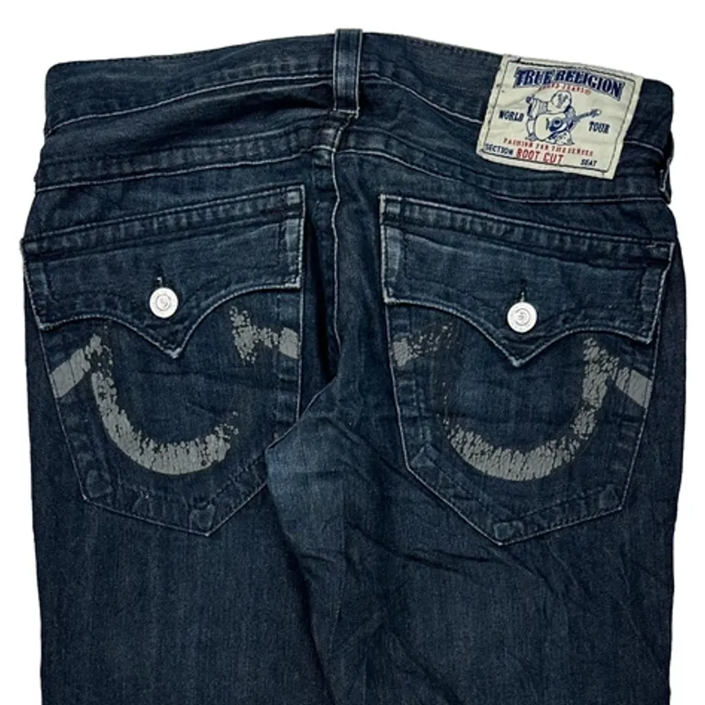True Religion Boot Cut Jeans - 30W US 6 Dark Wash Denim - Image 8