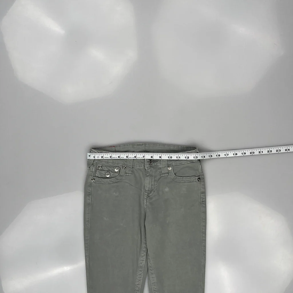 True Religion Skinny Jeans - 26W UK 6 Grey Cotton Blend - Image 3