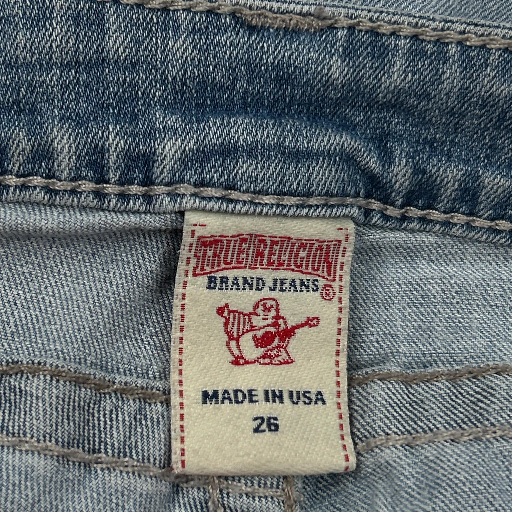 True Religion Boot Cut Jeans - 26W UK 4 Light Wash Denim - Image 6