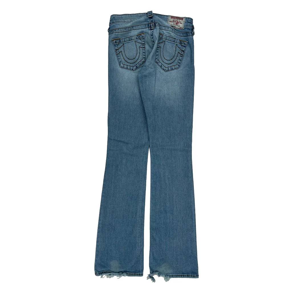 True Religion Boot Cut Jeans - 26W UK 4 Light Wash Denim