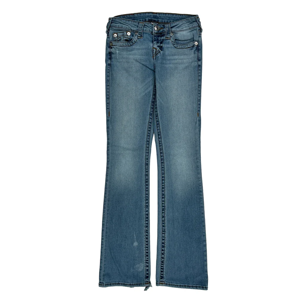 True Religion Boot Cut Jeans - 26W UK 4 Light Wash Denim - Image 2