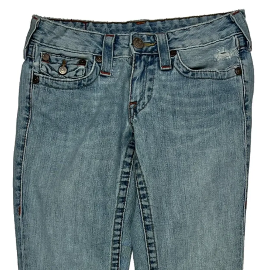 True Religion Boot Cut Jeans - 28W UK 6 Light Wash Denim - Image 10