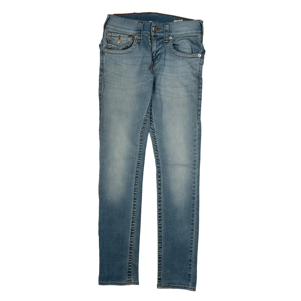 True Religion Skinny Jeans - 28W UK 6 Light Wash Denim - Image 2