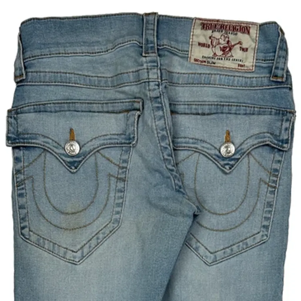 True Religion Skinny Jeans - 28W UK 6 Light Wash Denim - Image 8