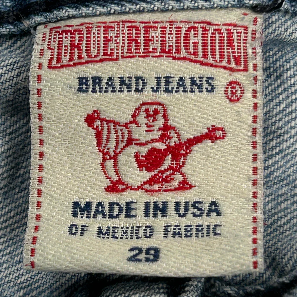True Religion Skinny Jeans - 30W UK 8 Light Wash Denim - Image 6