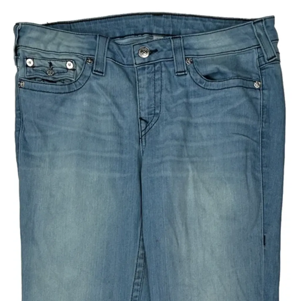 True Religion Flared Jeans - 35W UK 14 Light Wash Cotton - Image 10
