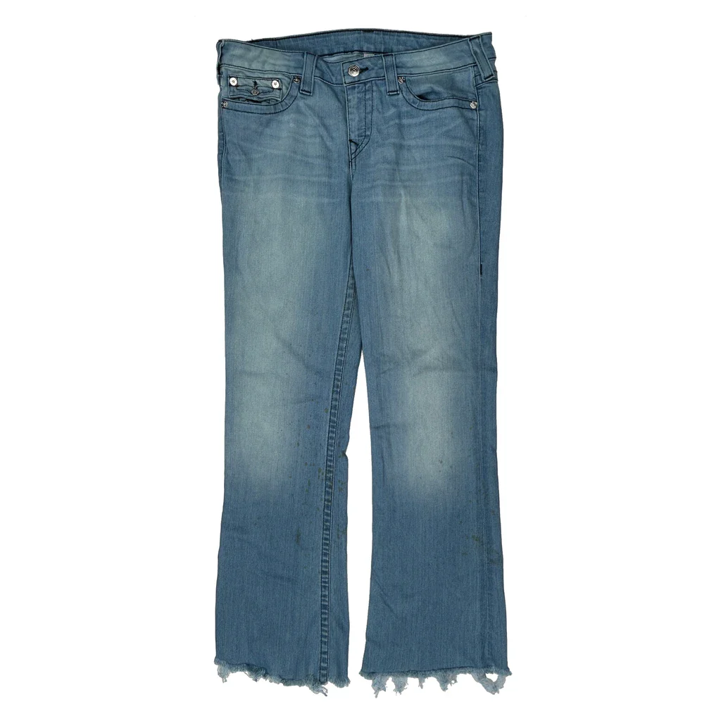 True Religion Flared Jeans - 35W UK 14 Light Wash Cotton - Image 2