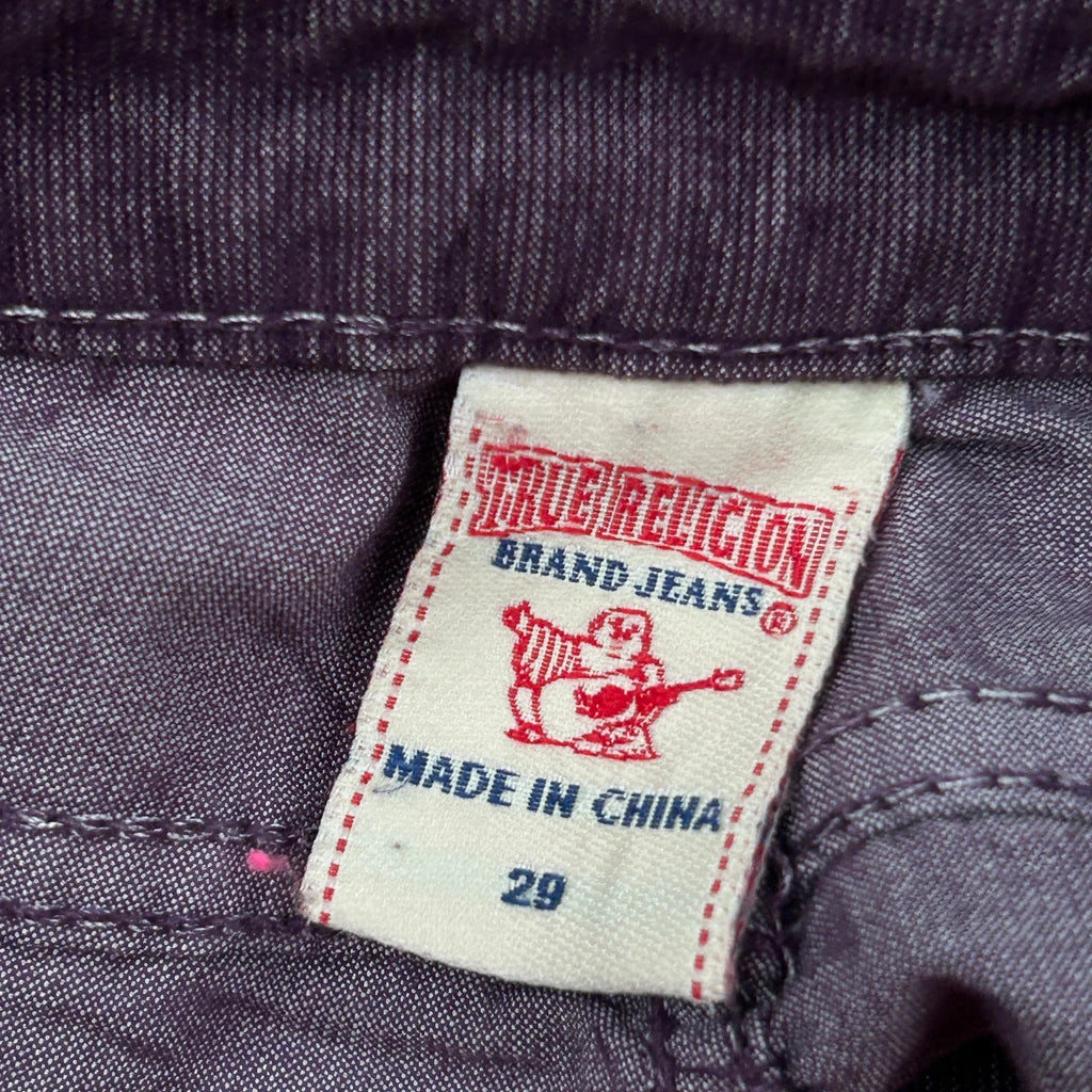 True Religion Skinny Jeans - 31W UK 12 Purple Cotton - Image 6