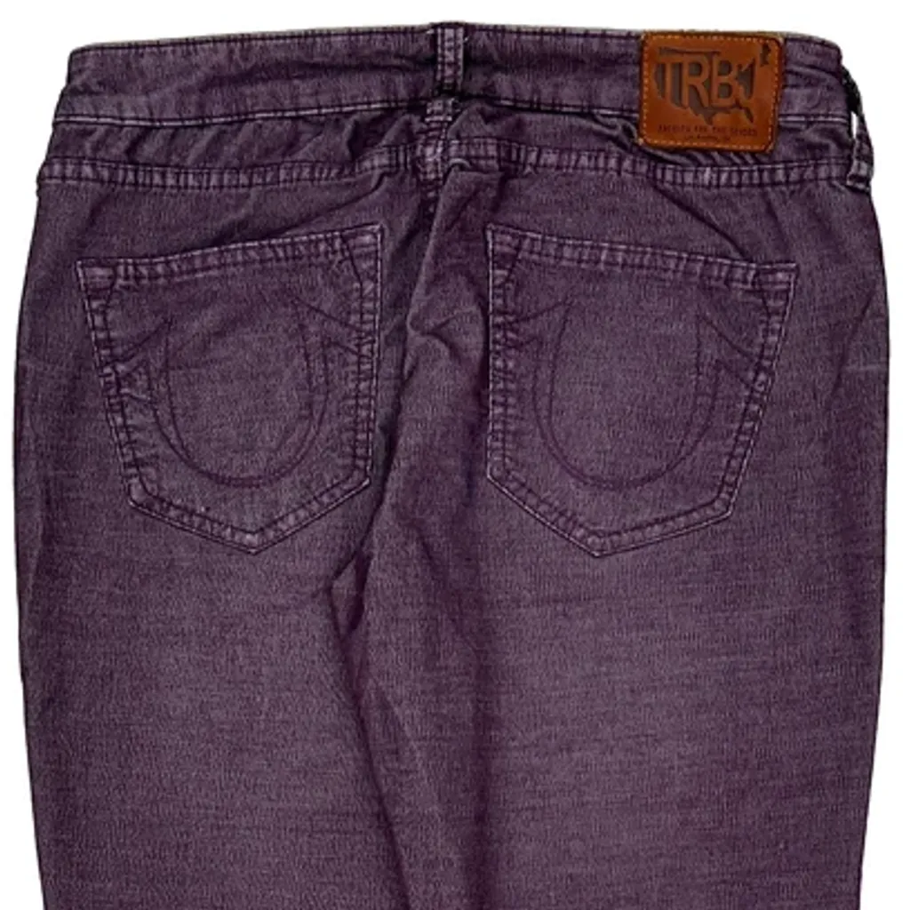 True Religion Skinny Jeans - 31W UK 12 Purple Cotton - Image 9