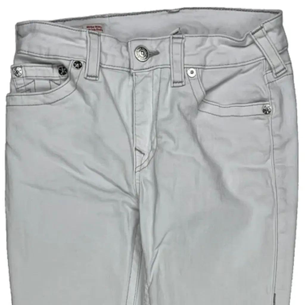 True Religion Skinny Jeans - 28W UK 8 White Cotton - Image 10