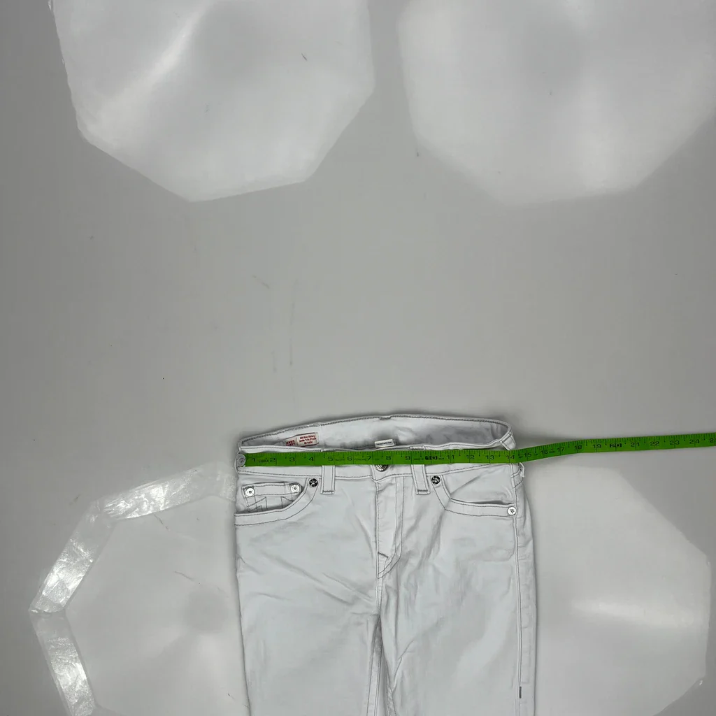 True Religion Skinny Jeans - 28W UK 8 White Cotton - Image 3