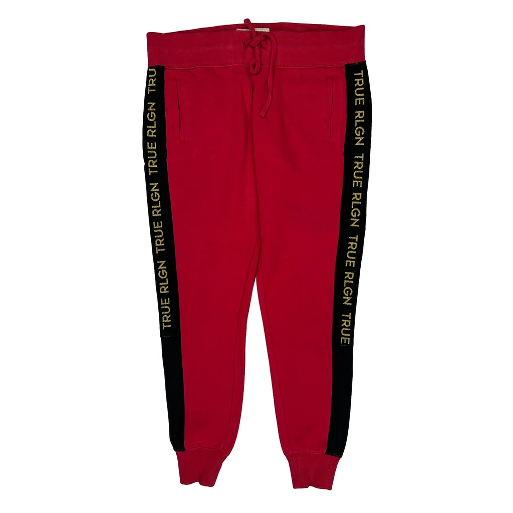 True Religion Joggers - Large Red Cotton
