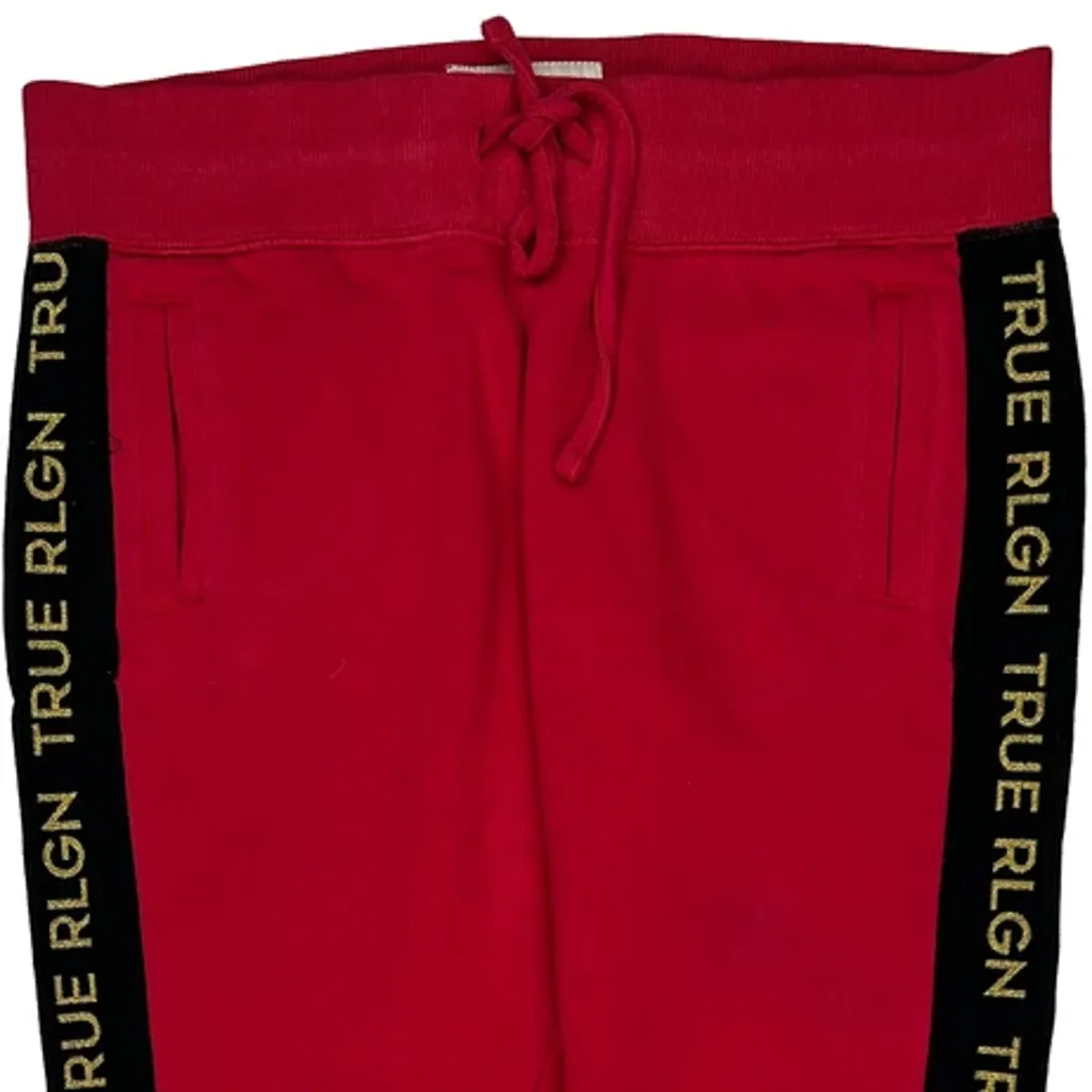 True Religion Joggers - Large Red Cotton - Image 4