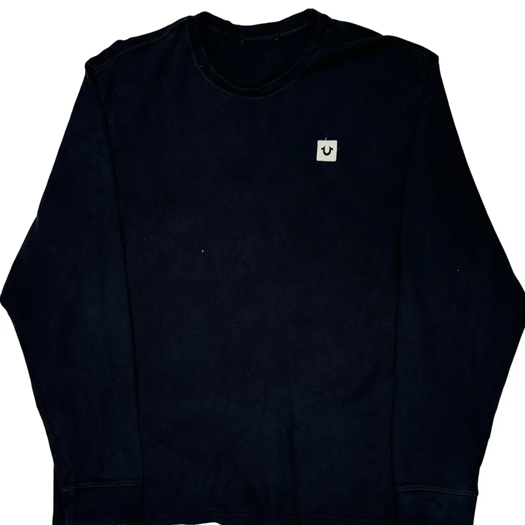 True Religion Long Sleeve T-Shirt - 2XL Black Cotton - Image 4