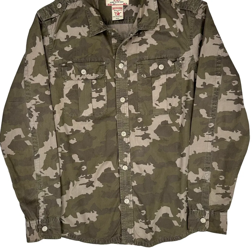 True Religion Camo Shirt - 3XL Camo Cotton - Image 4