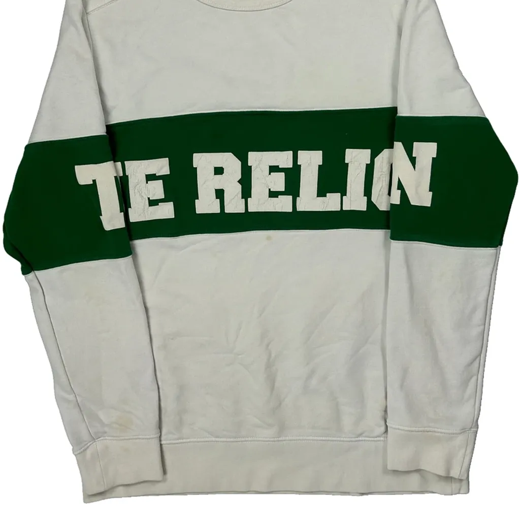 True Religion Spellout Sweatshirt - Large Green Cotton - Image 5