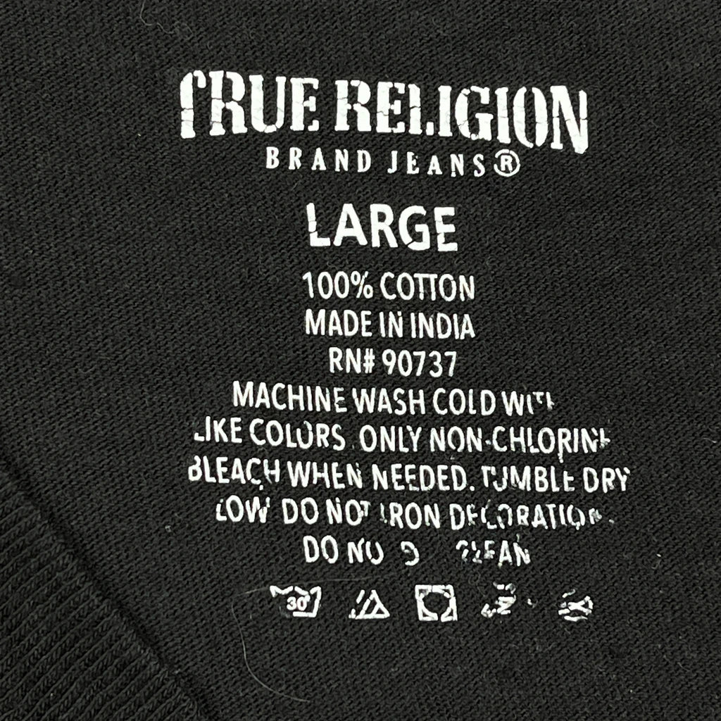 True Religion T-Shirt - Large Black Cotton - Image 3