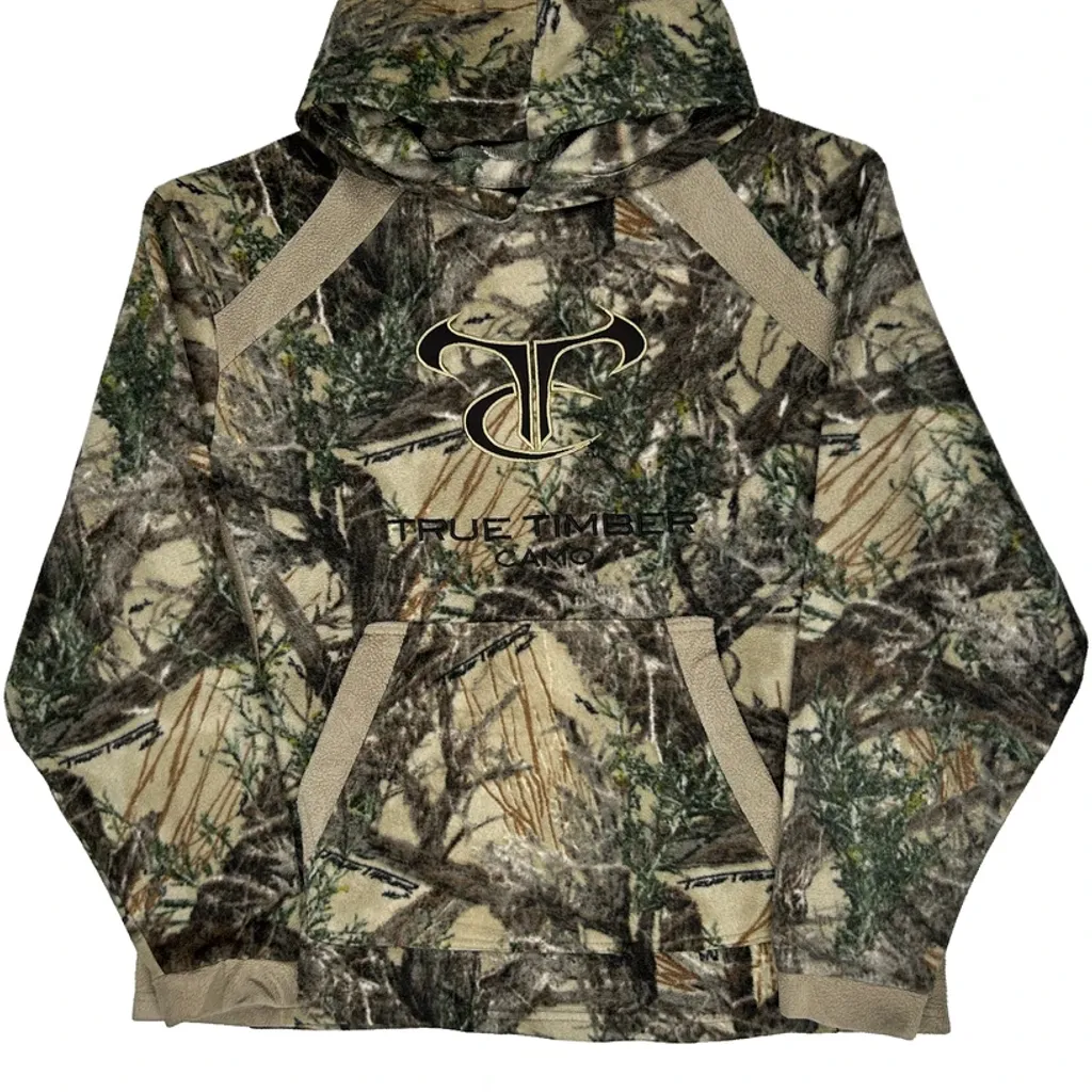 True Timber Camo Fleece - Large Green Polyester - Image 4