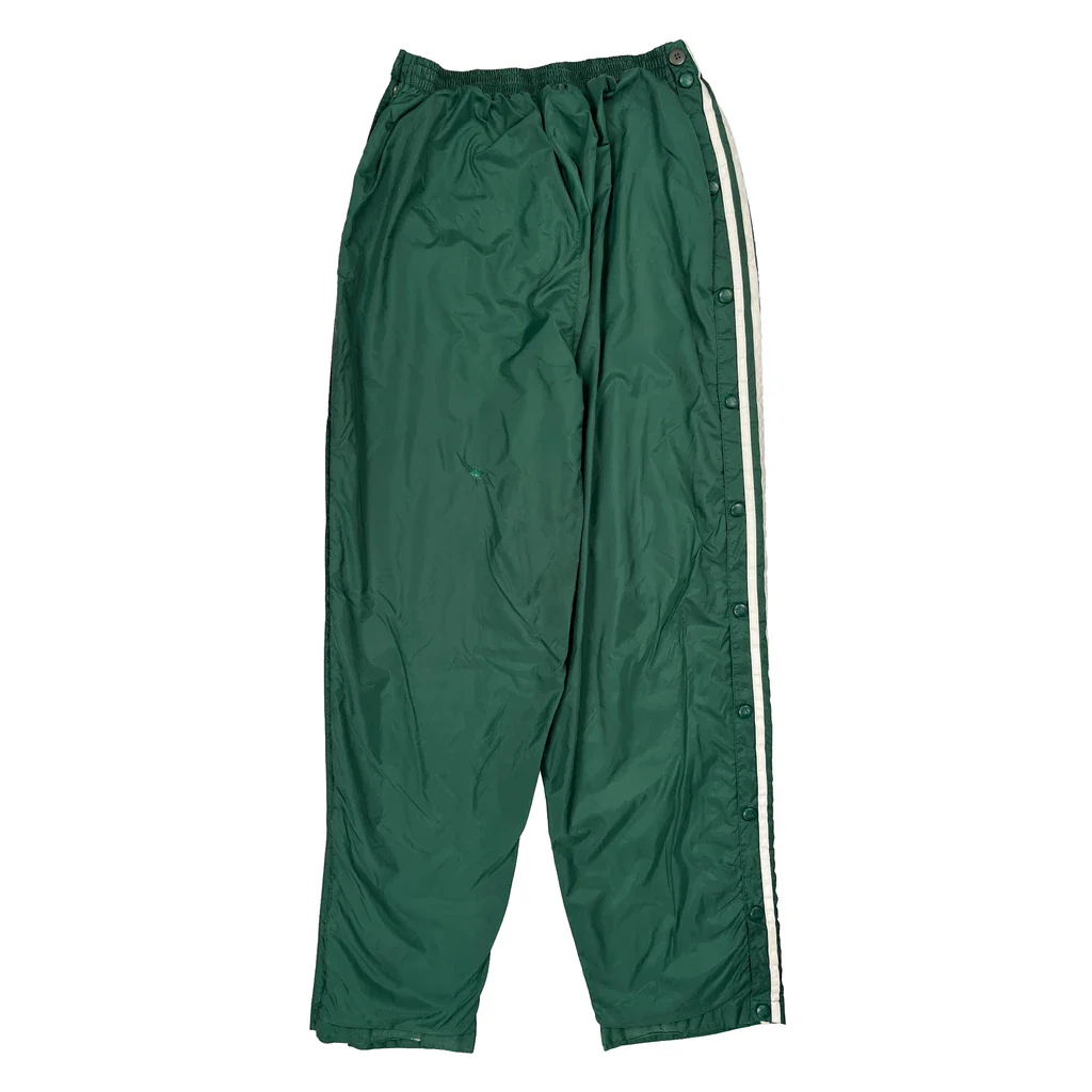 True To The Athlete Adidas Striped Track Pants - XL White Cotton - Image 2
