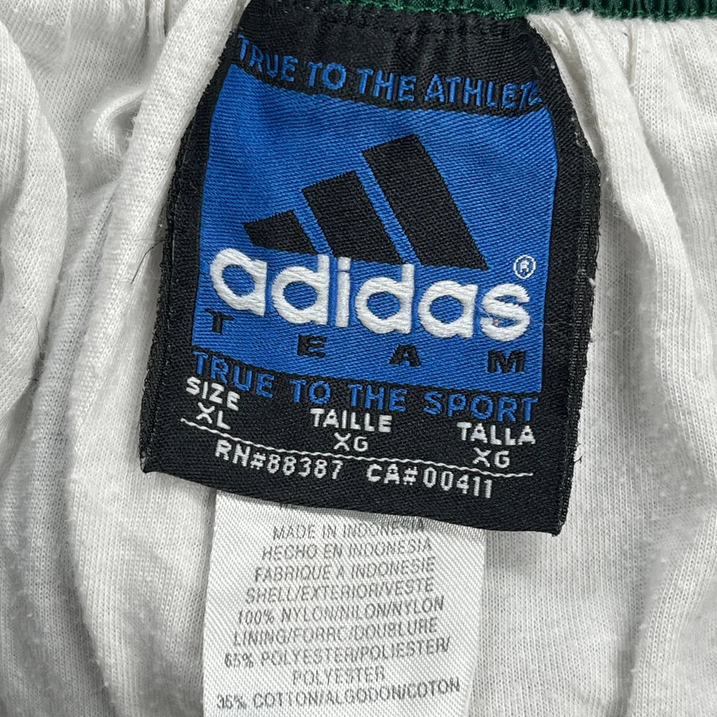True To The Athlete Adidas Striped Track Pants - XL White Cotton - Image 3