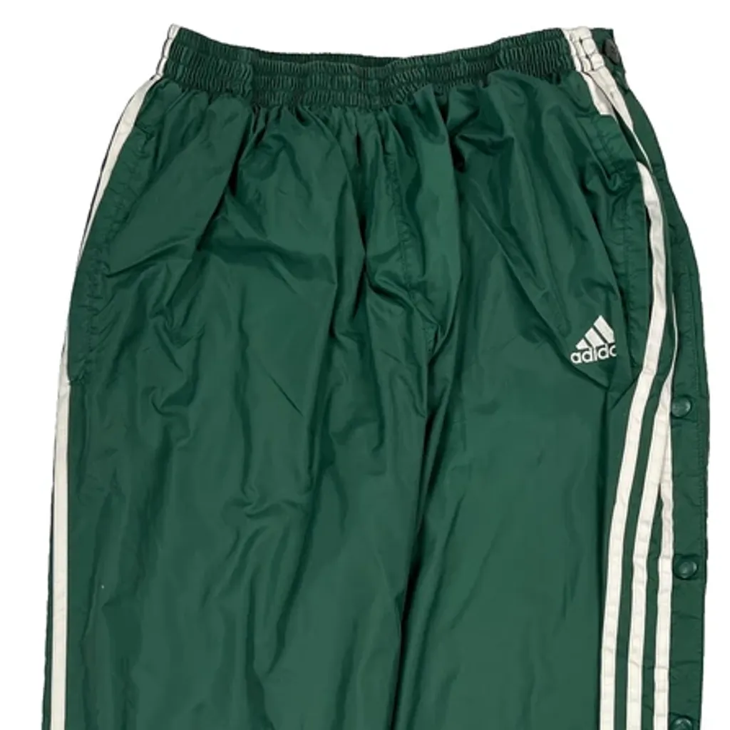 True To The Athlete Adidas Striped Track Pants - XL White Cotton - Image 5
