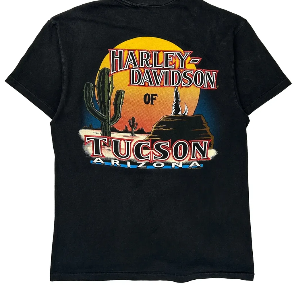 Tucson Arizona Harley Davidson Graphic T-Shirt - XS Black Cotton - Image 6