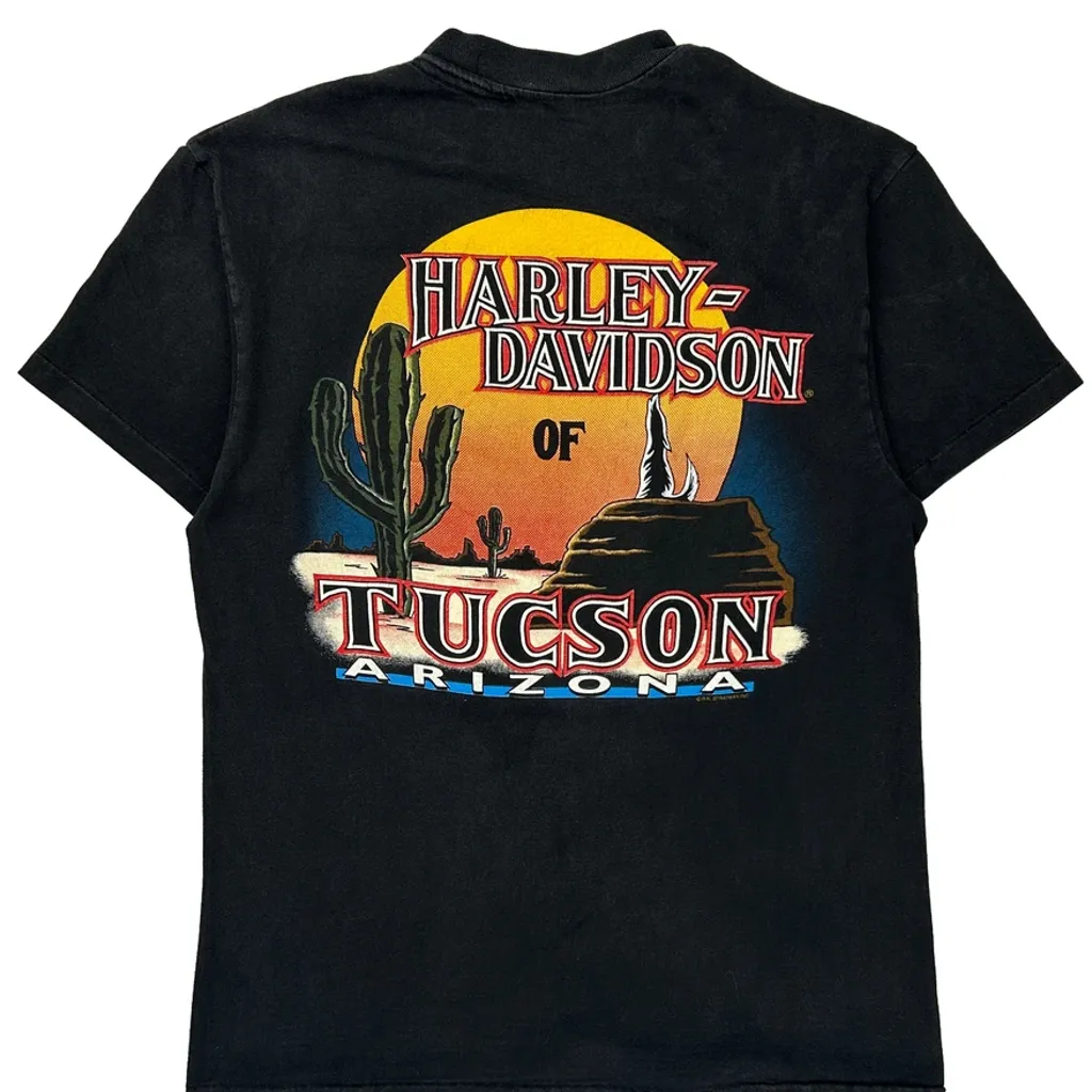 Tucson Arizona Harley Davidson Graphic T-Shirt - XS Black Cotton - Image 7