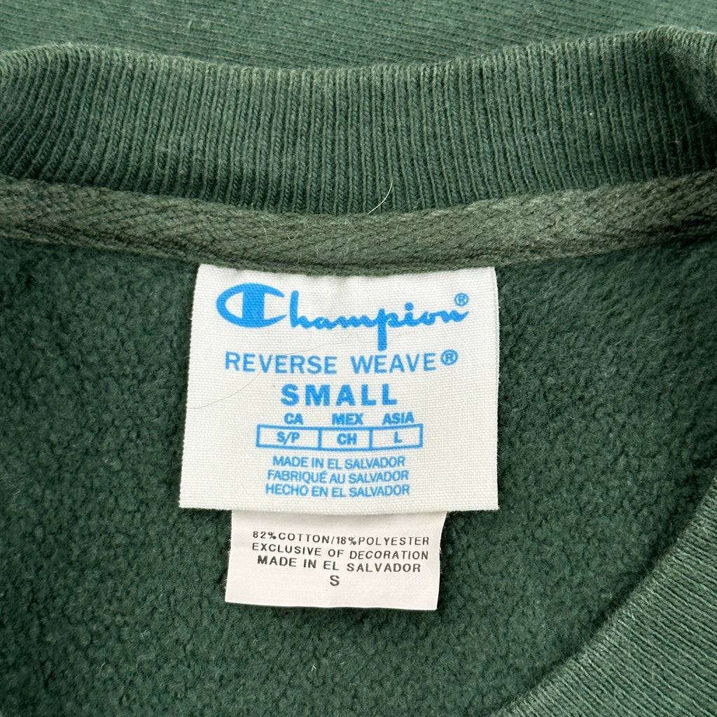 Tulane Champion College Sweatshirt - Small Green Cotton Blend - Image 3