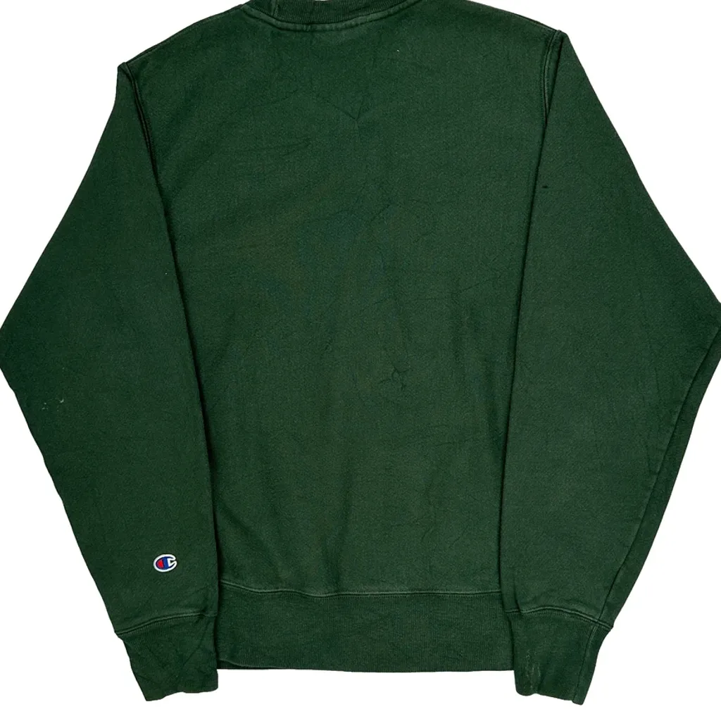 Tulane Champion College Sweatshirt - Small Green Cotton Blend - Image 6