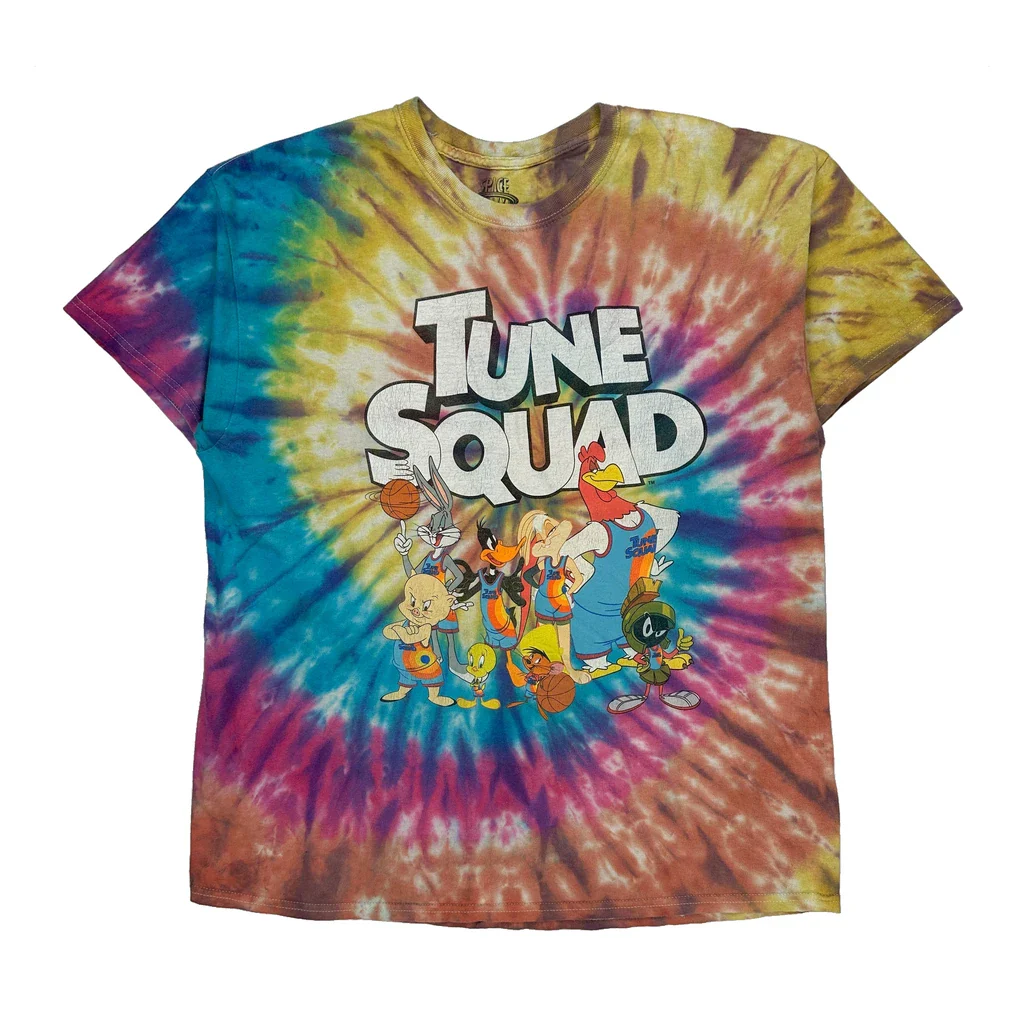 Tune Squad Space Jam Tie-Dye T-Shirt - XL Multicoloured Cotton