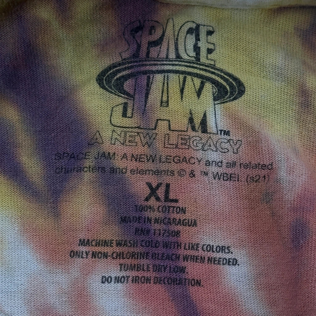 Tune Squad Space Jam Tie-Dye T-Shirt - XL Multicoloured Cotton - Image 3