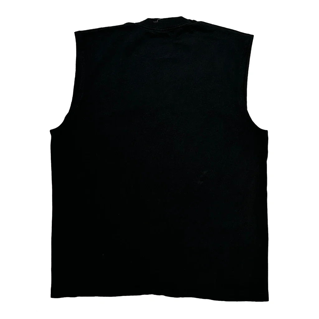 Tuxedo Print Fruit Of The Loom Single Stitch Vest - XL Black Cotton - Image 2