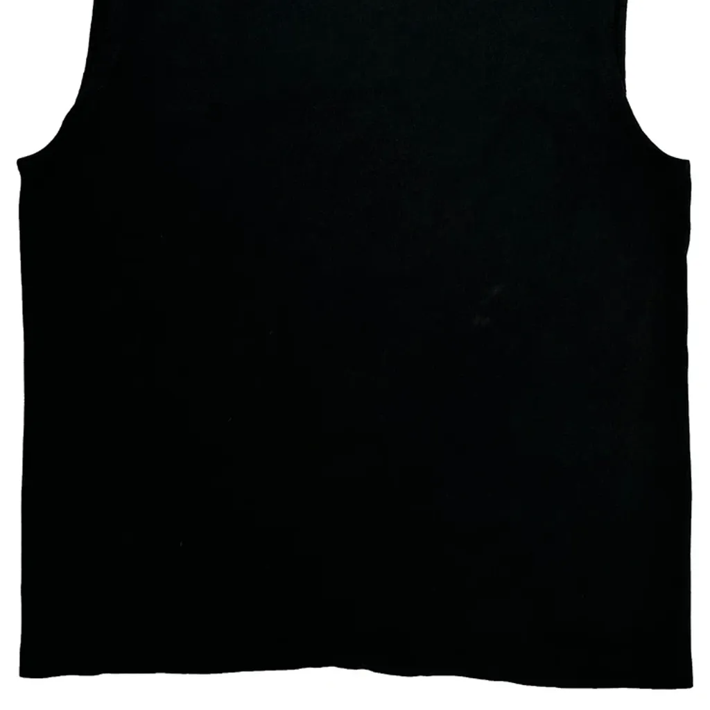 Tuxedo Print Fruit Of The Loom Single Stitch Vest - XL Black Cotton - Image 6