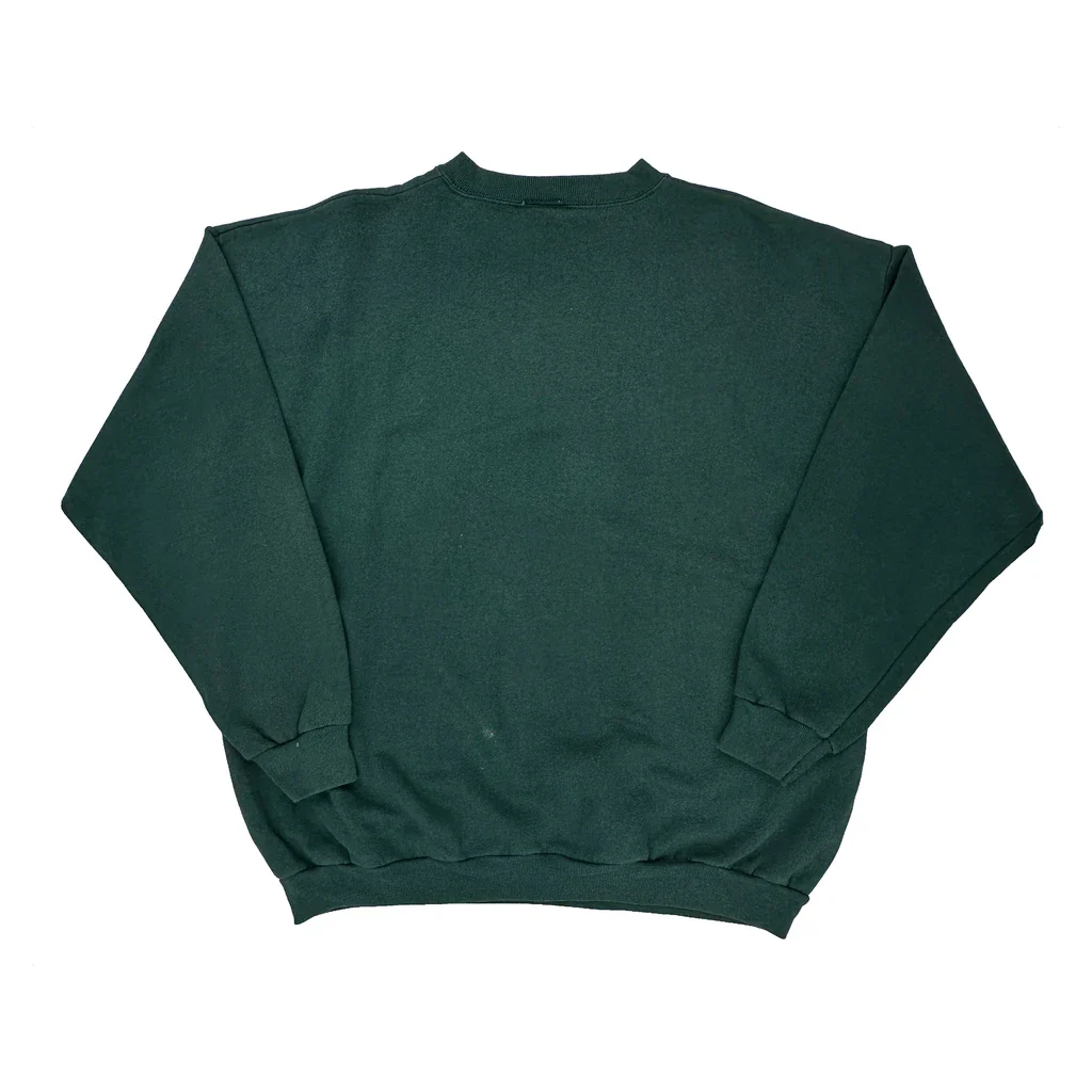 Tweety Bird Looney Tunes Sweatshirt - Large Green Cotton - Image 2