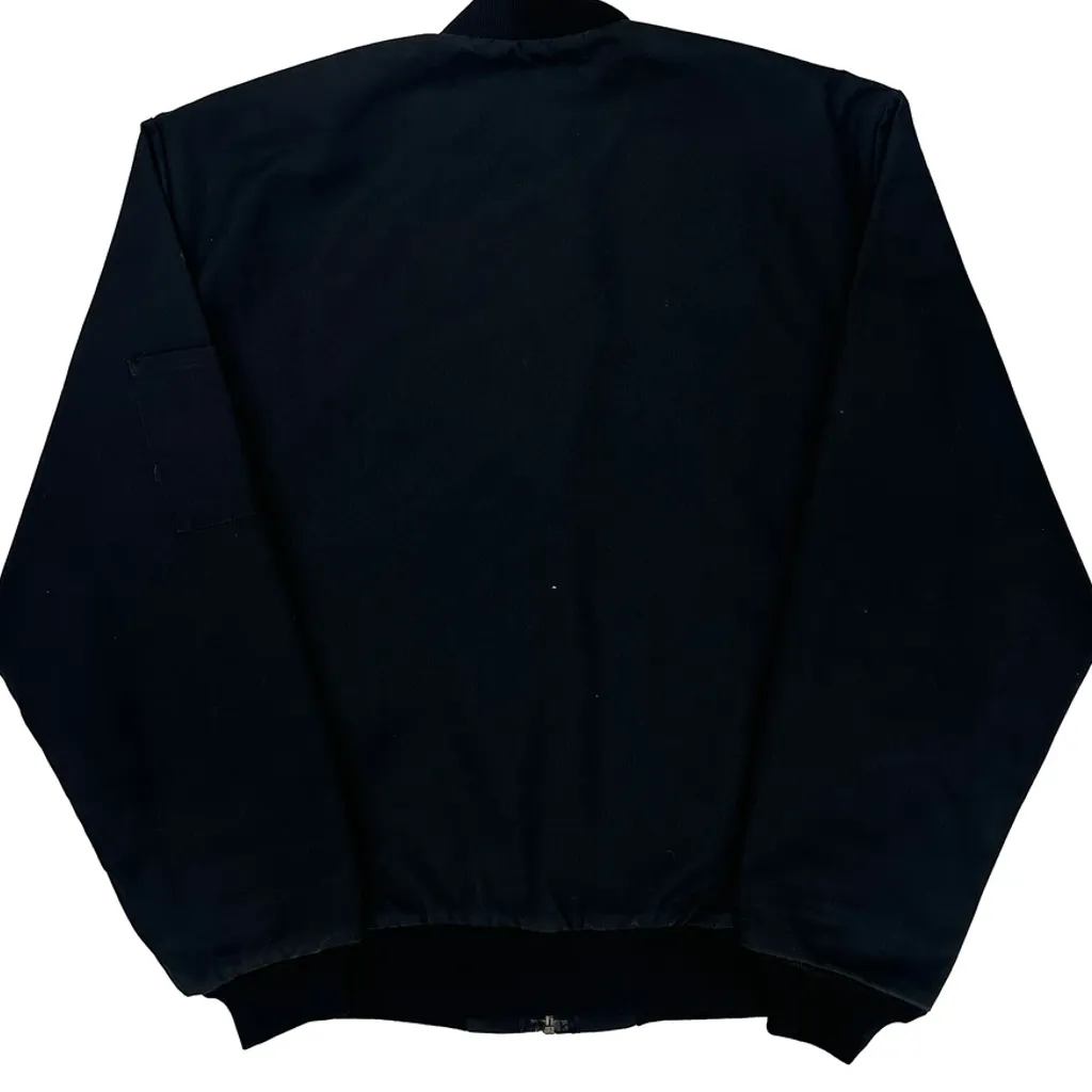 Two Men And A Truck Logo Carhartt Bomber Jacket - Medium Black Cotton - Image 8