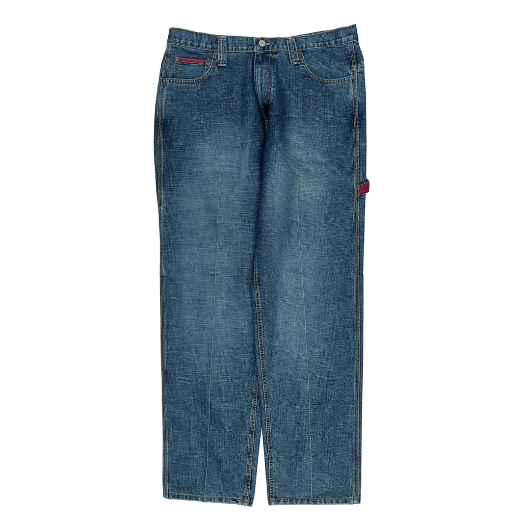 U.S. Polo Assn. Loose Carpenter Jeans - 35W 34L Blue Cotton Blend - Image 2