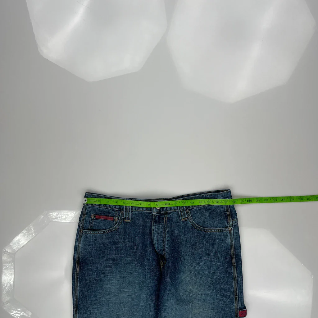 U.S. Polo Assn. Loose Carpenter Jeans - 35W 34L Blue Cotton Blend - Image 3