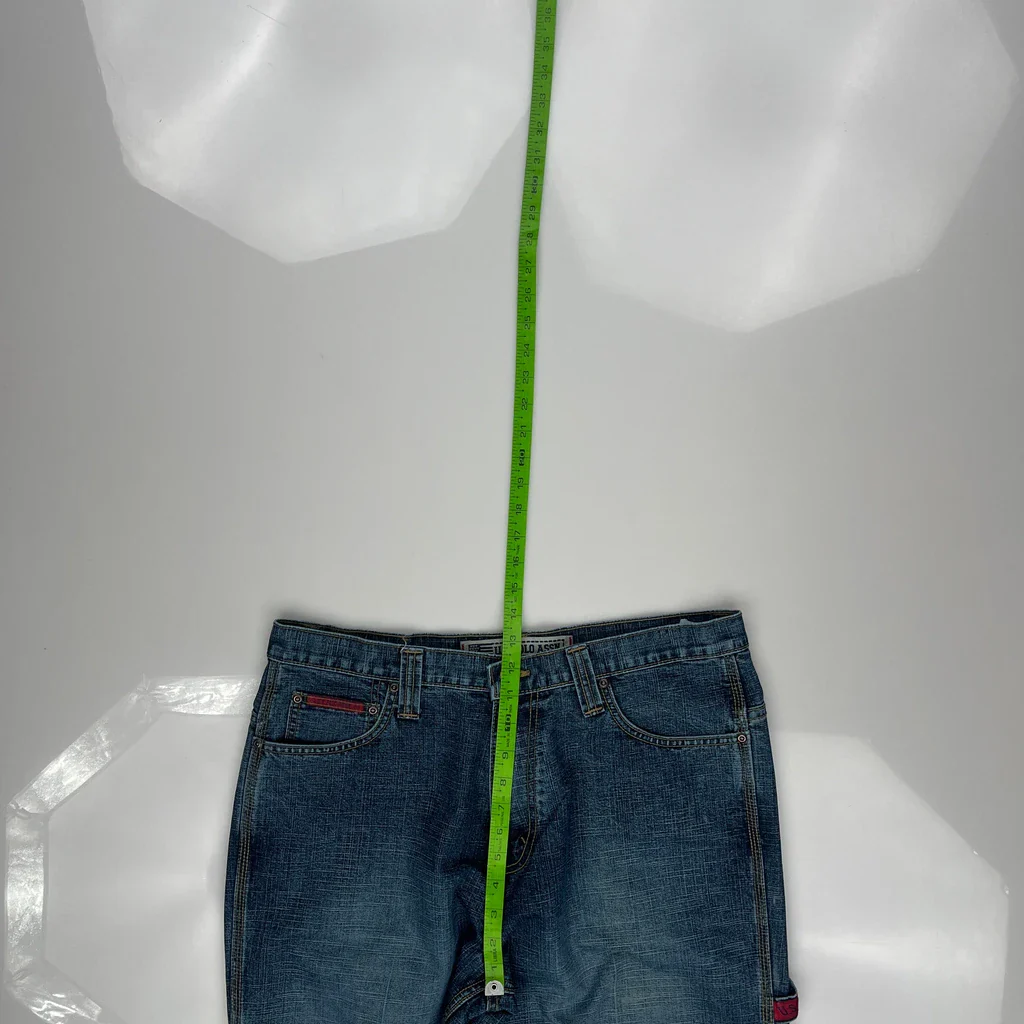 U.S. Polo Assn. Loose Carpenter Jeans - 35W 34L Blue Cotton Blend - Image 4