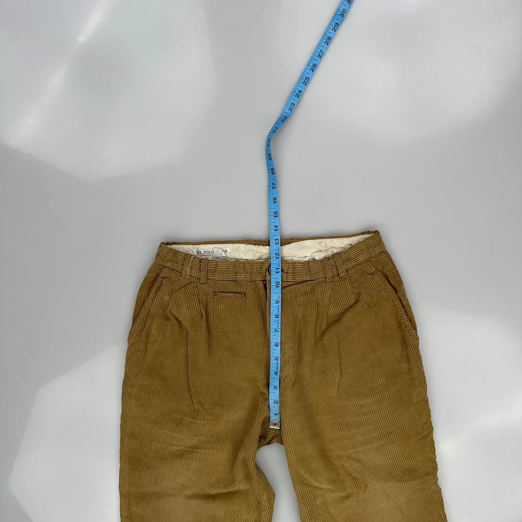 U.S. Polo Assn. Cord Trousers - 32″ Waist Brown Cotton - Image 4