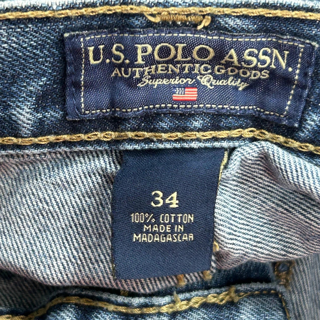 U.S. Polo Assn. Denim Shorts - 32W 13L Blue Cotton - Image 5