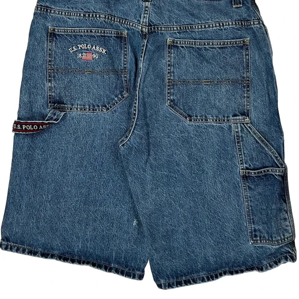 U.S. Polo Assn. Denim Shorts - 32W 13L Blue Cotton - Image 6