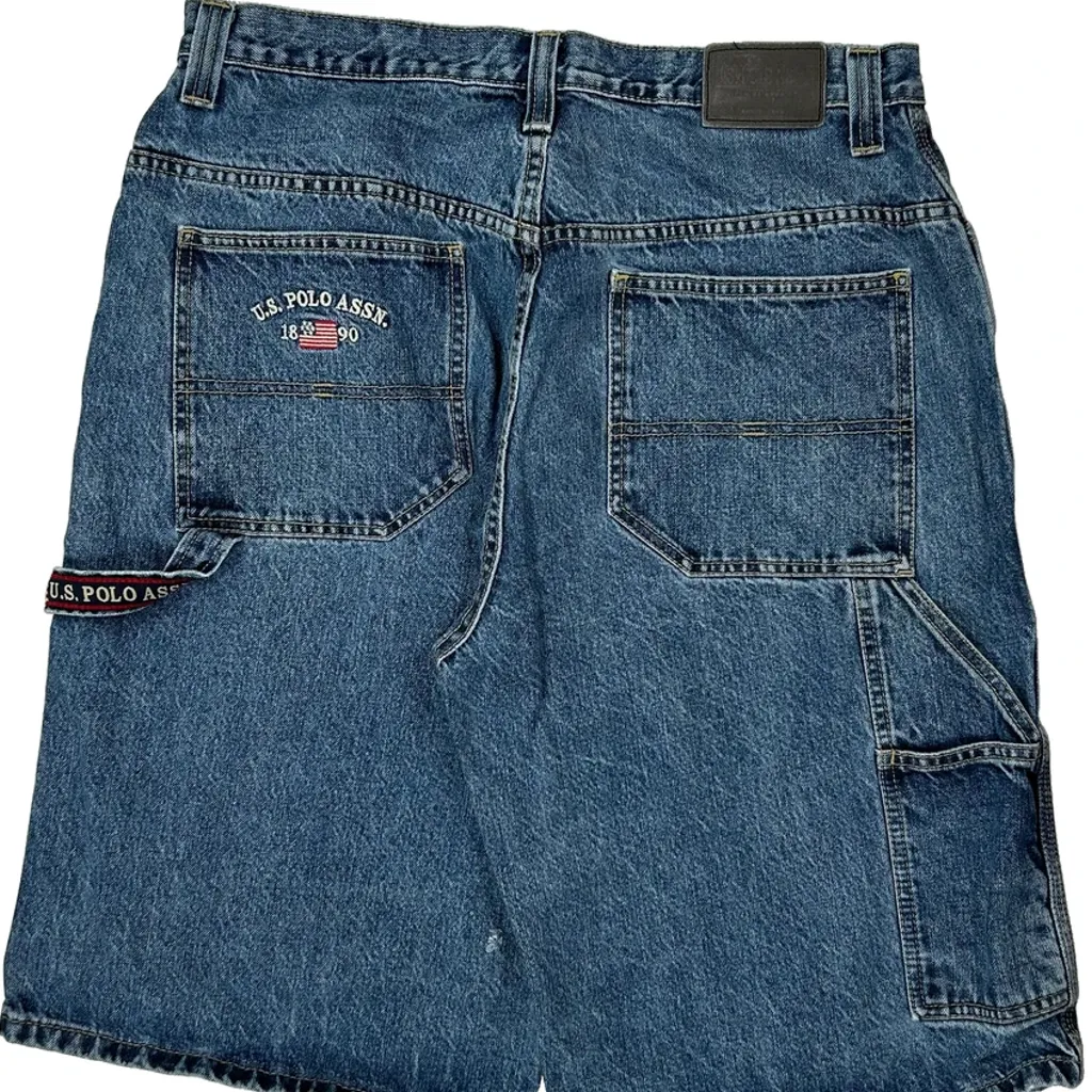 U.S. Polo Assn. Denim Shorts - 32W 13L Blue Cotton - Image 7
